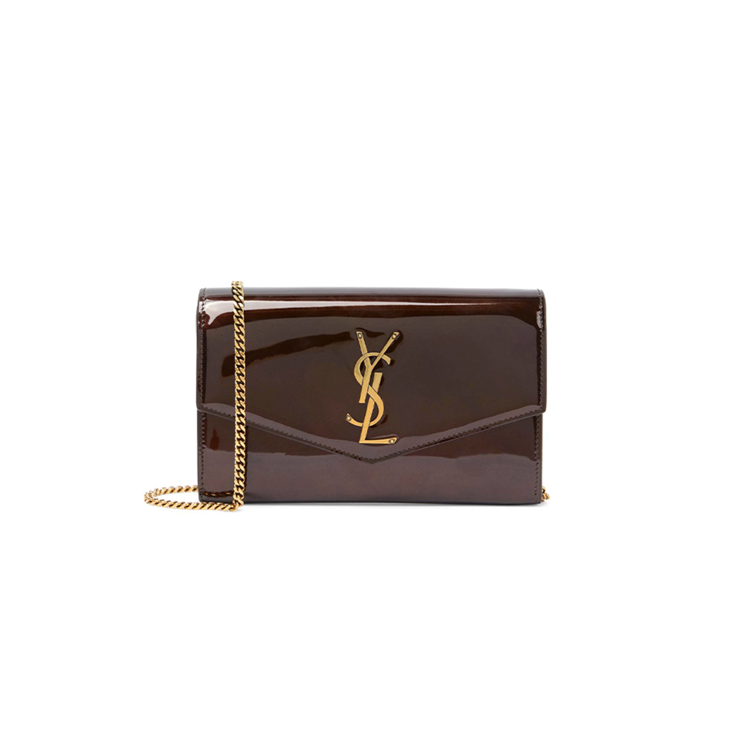 Y*L uptown patent leather wallet on chain 607788aacvm6160 (19*12*3cm)